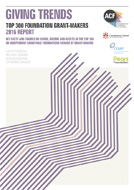 Foundation giving trends 2016 report cover