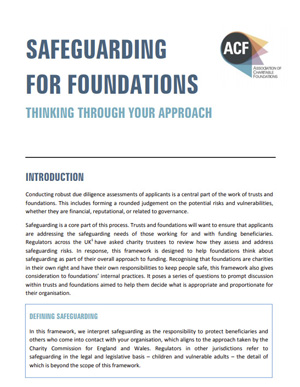 Safeguarding for foundations: Thinking through your approach