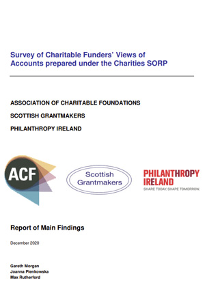 Survey of Charitable Funders’ Views of  Accounts prepared under the Charities SORP