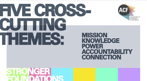Five cross-cutting themes report cover